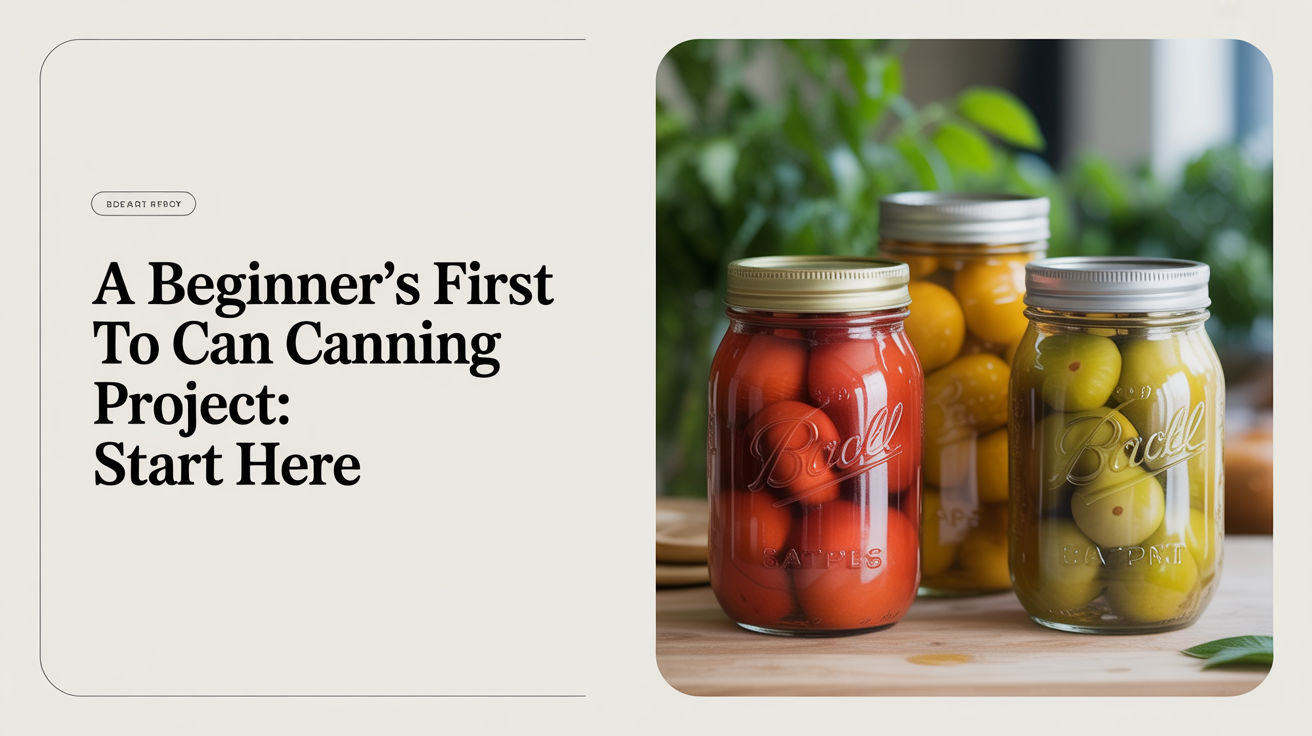 A Beginner's First Canning Project: Start Here