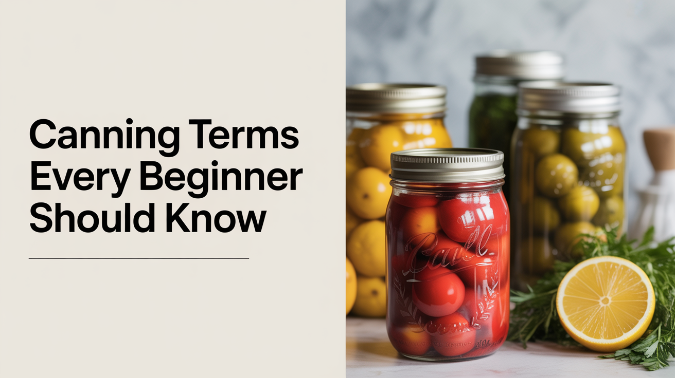 Canning Terms Every Beginner Should Know