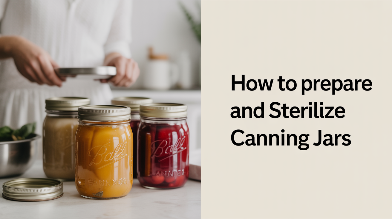 How to Prepare and Sterilize Canning Jars
