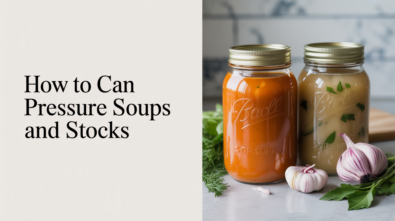 How to Pressure Can Soups and Stocks