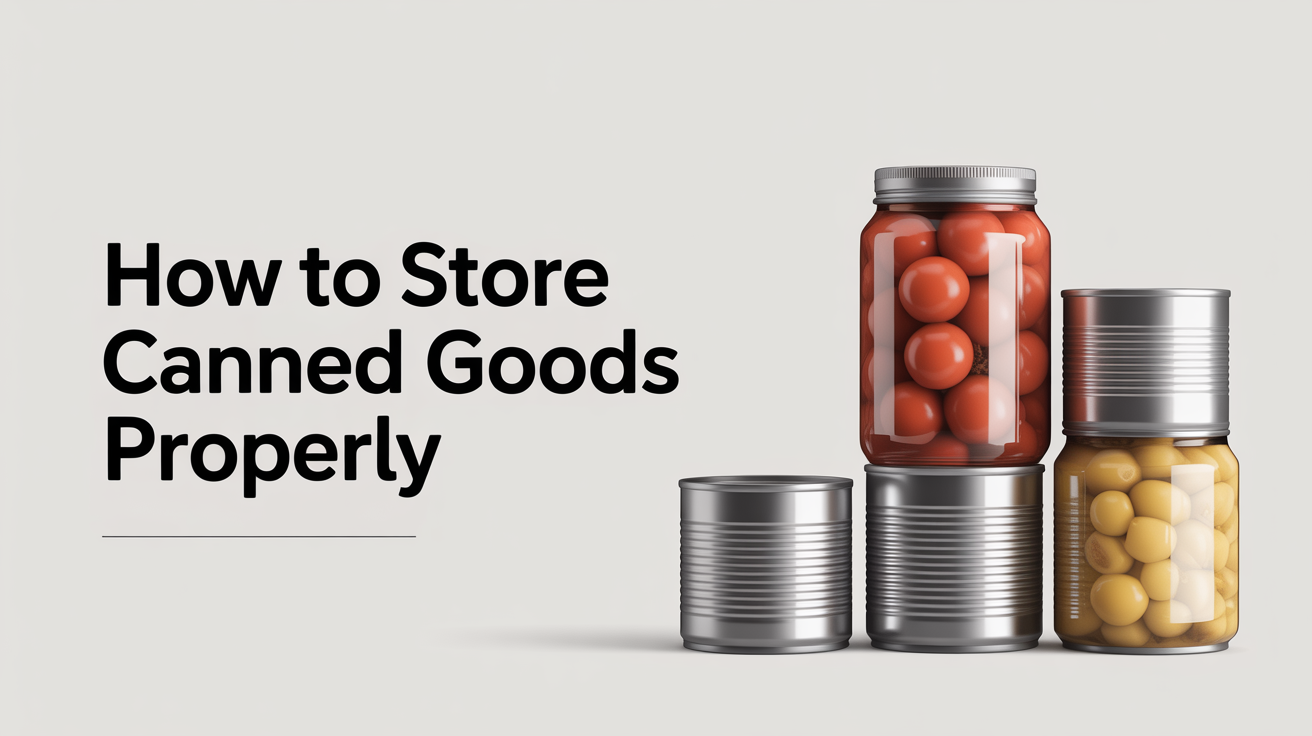 How to Store Canned Goods Properly