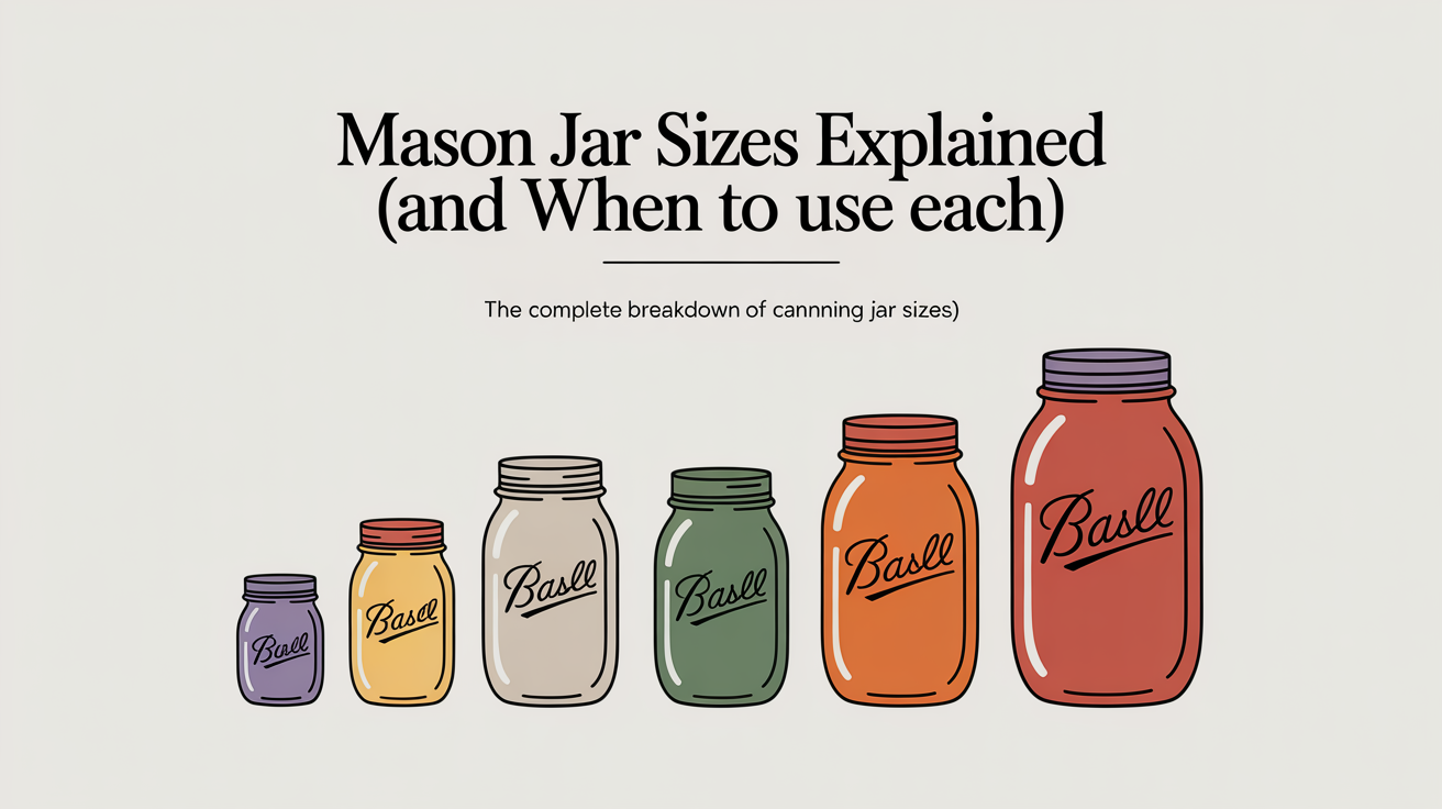The Complete Breakdown of Canning Jar Sizes