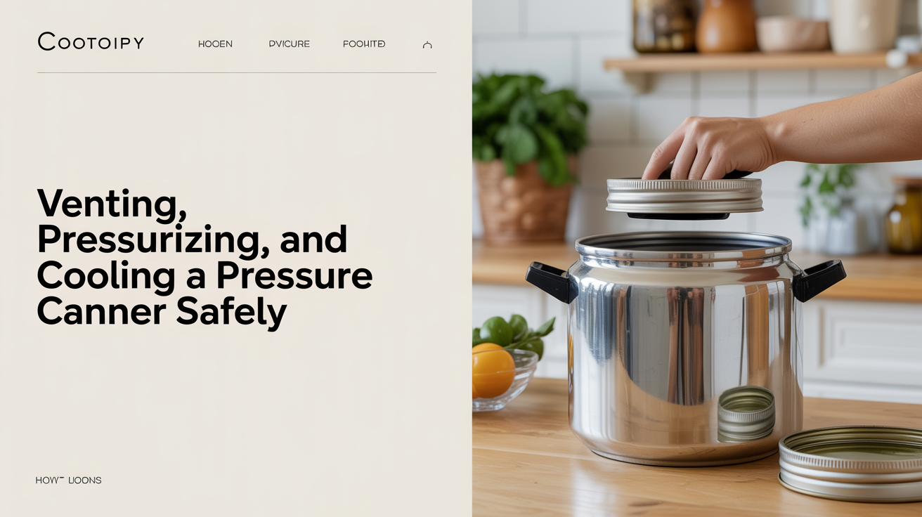 Venting, Pressurizing, and Cooling a Pressure Canner Safely