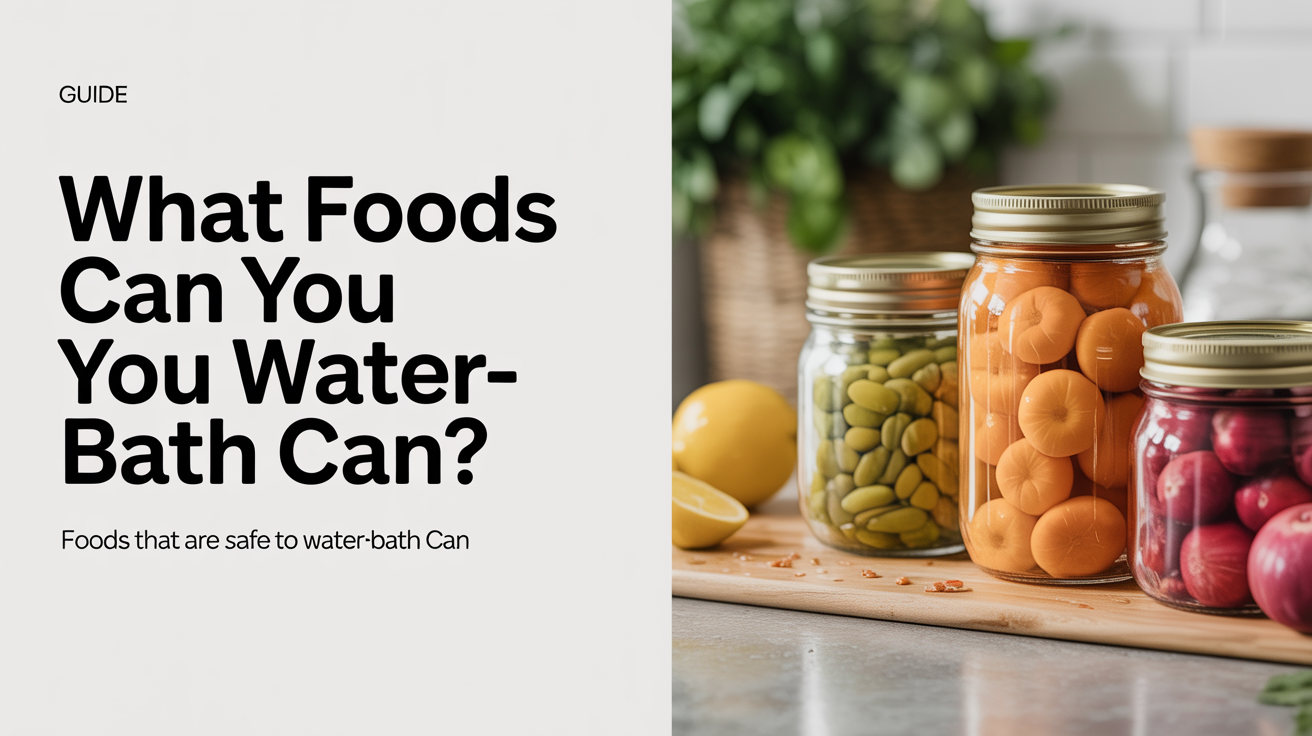 Foods That Are Safe to Water-Bath Can