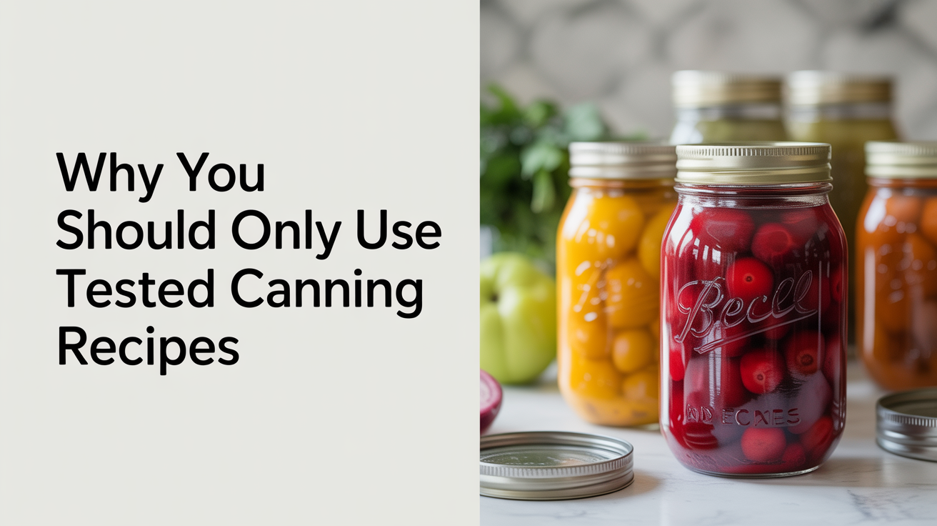 Why You Should Only Use Tested Canning Recipes